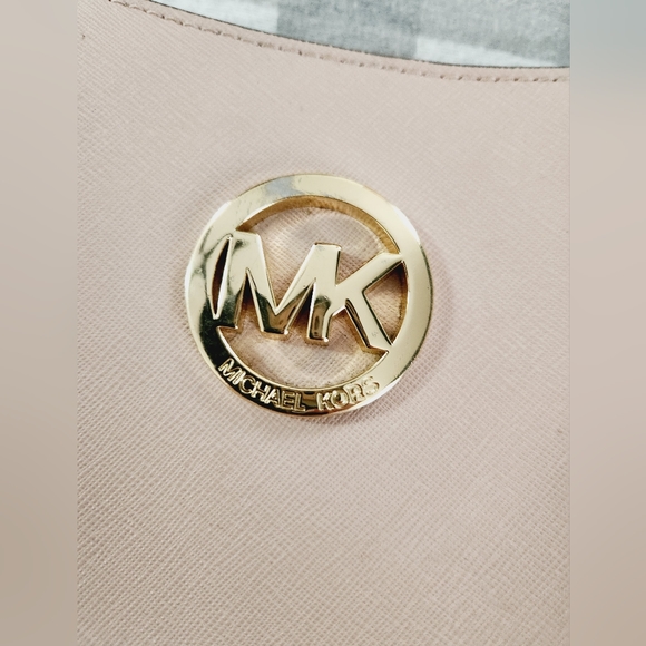 MICHAEL KORS Jet Set Travel Leather Ballet Blush LG Chain Shoulder Tote Bag - Picture 4 of 7